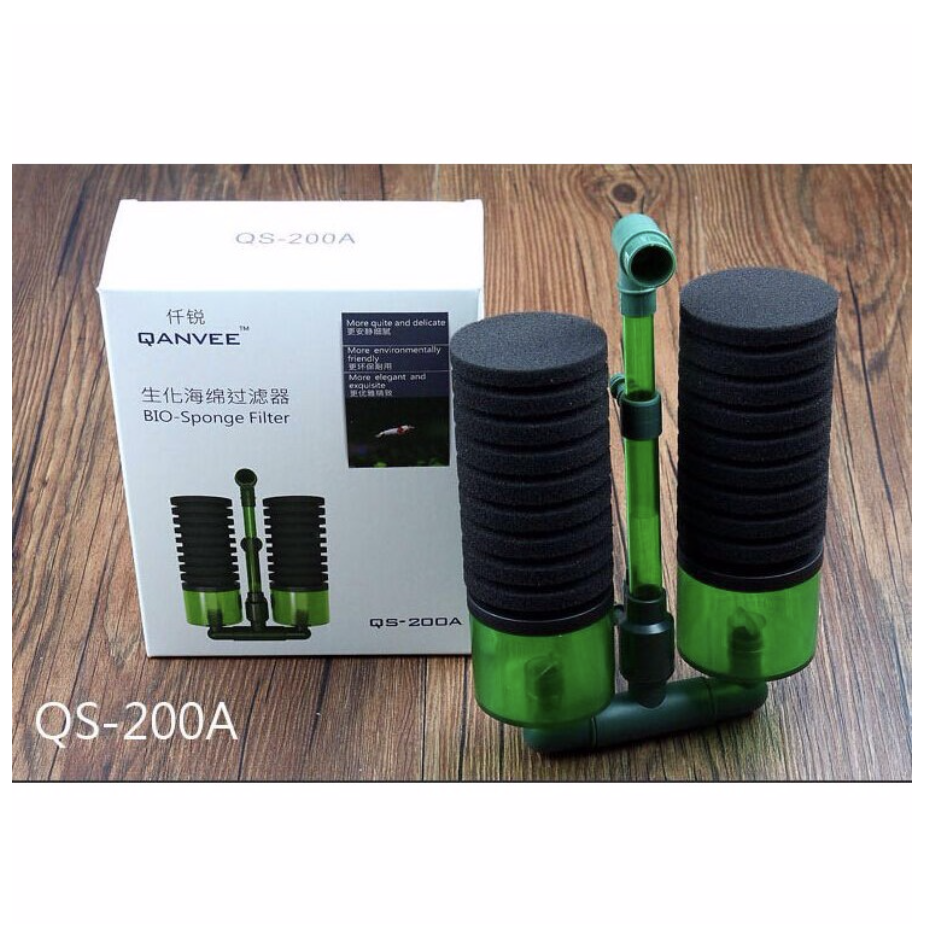Lọc vi sinh qs100a - qs200a có chỗ chứa vật liệu lọc