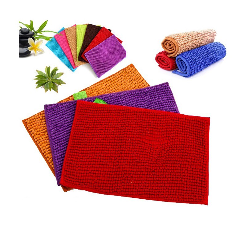 Thảm lau chân san hô siêu thấm KT: 40x60 (Giao màu ngẫu nhiên)
