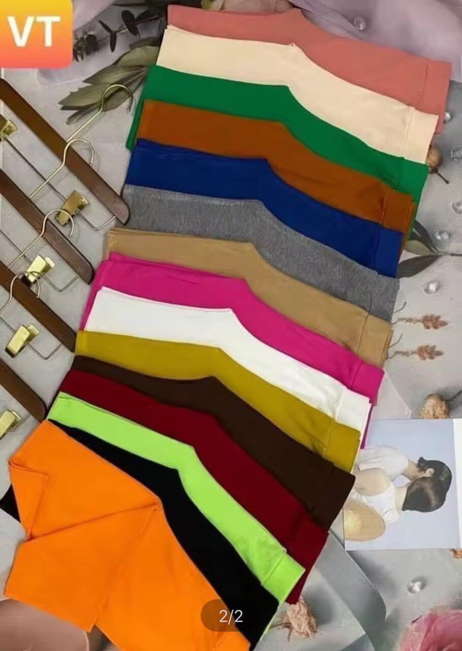 Quần legging nữ lửng nhiều màu