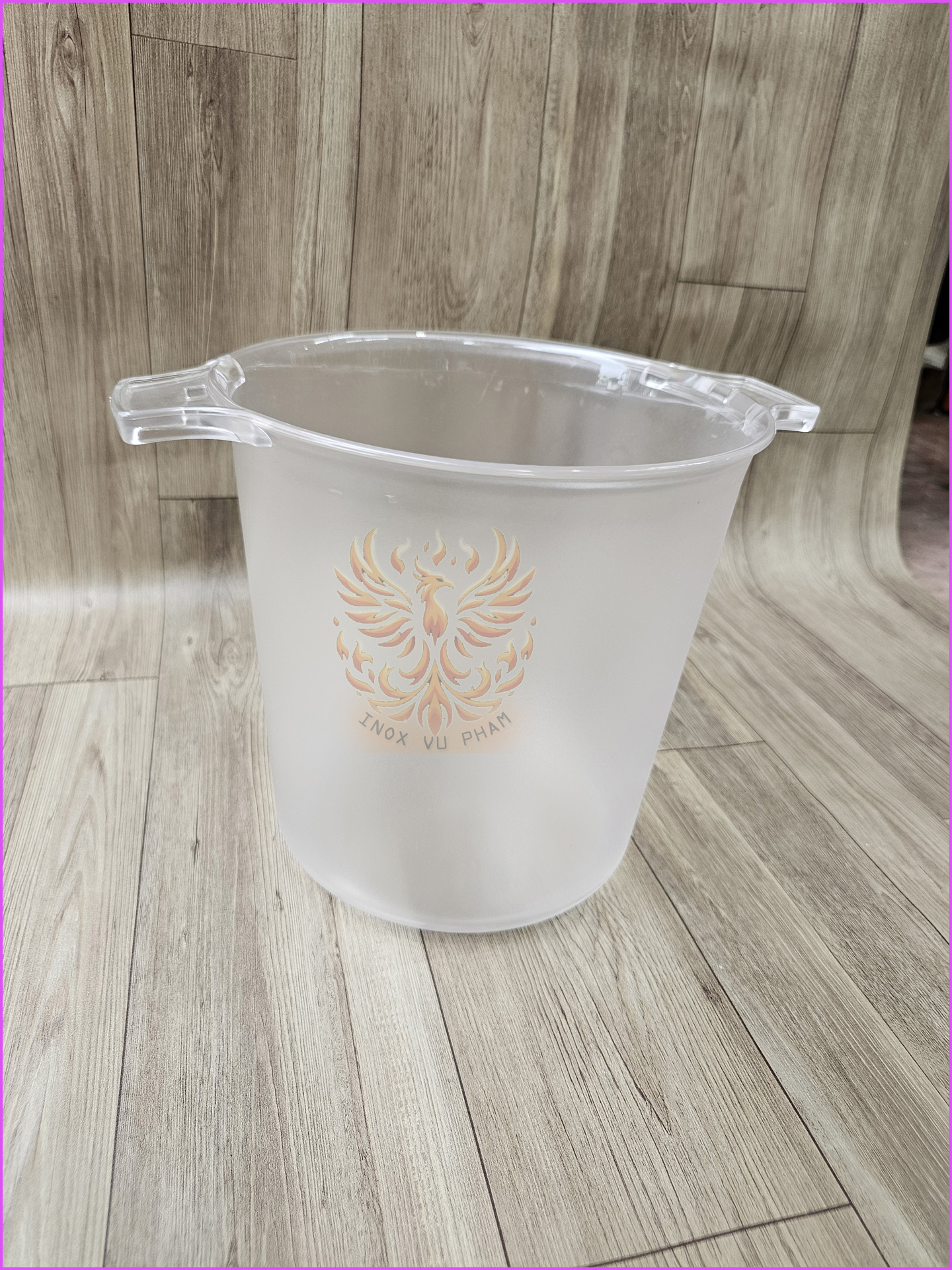 XÔ NHỰA MICA ƯỚP BIA,RƯỢU VANG,ĐỰNG ĐÁ (HÌNH TRÒN) (Ảnh thật shop tự chụp)