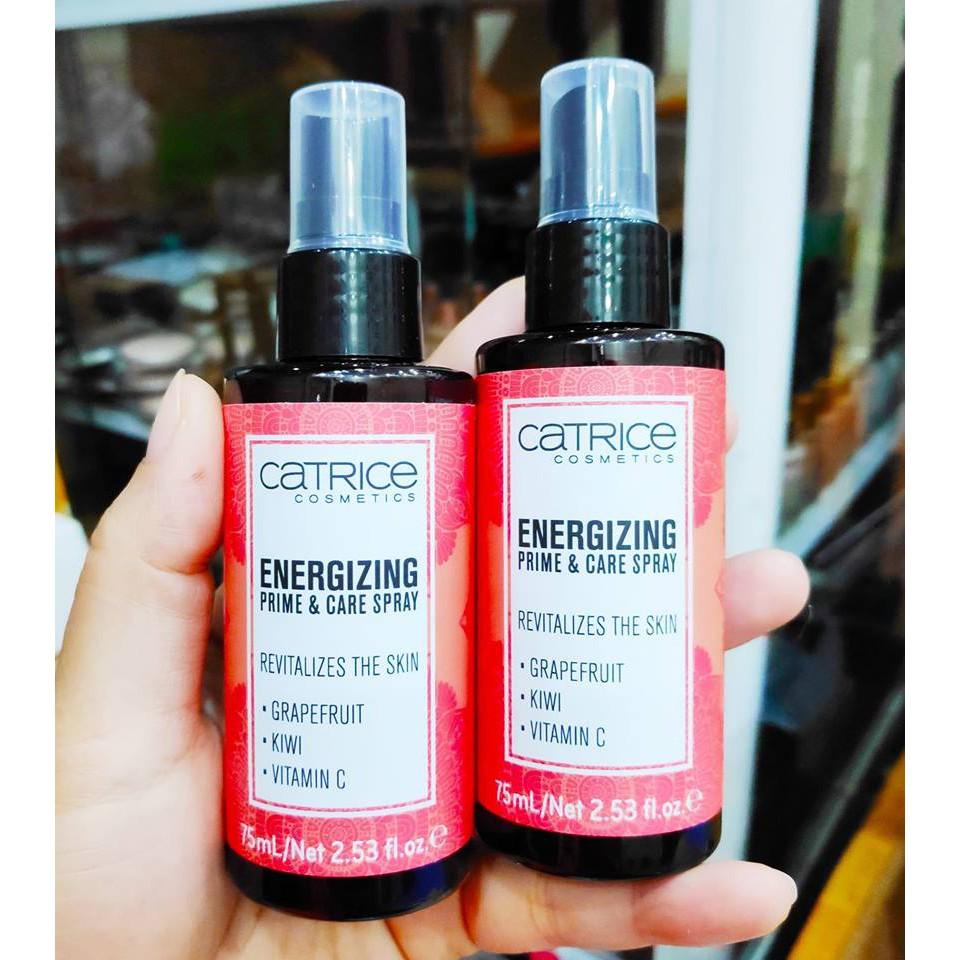 [HCM]Xịt khóa nền CATRICE ENERGIZING 75ML (Màu cam)