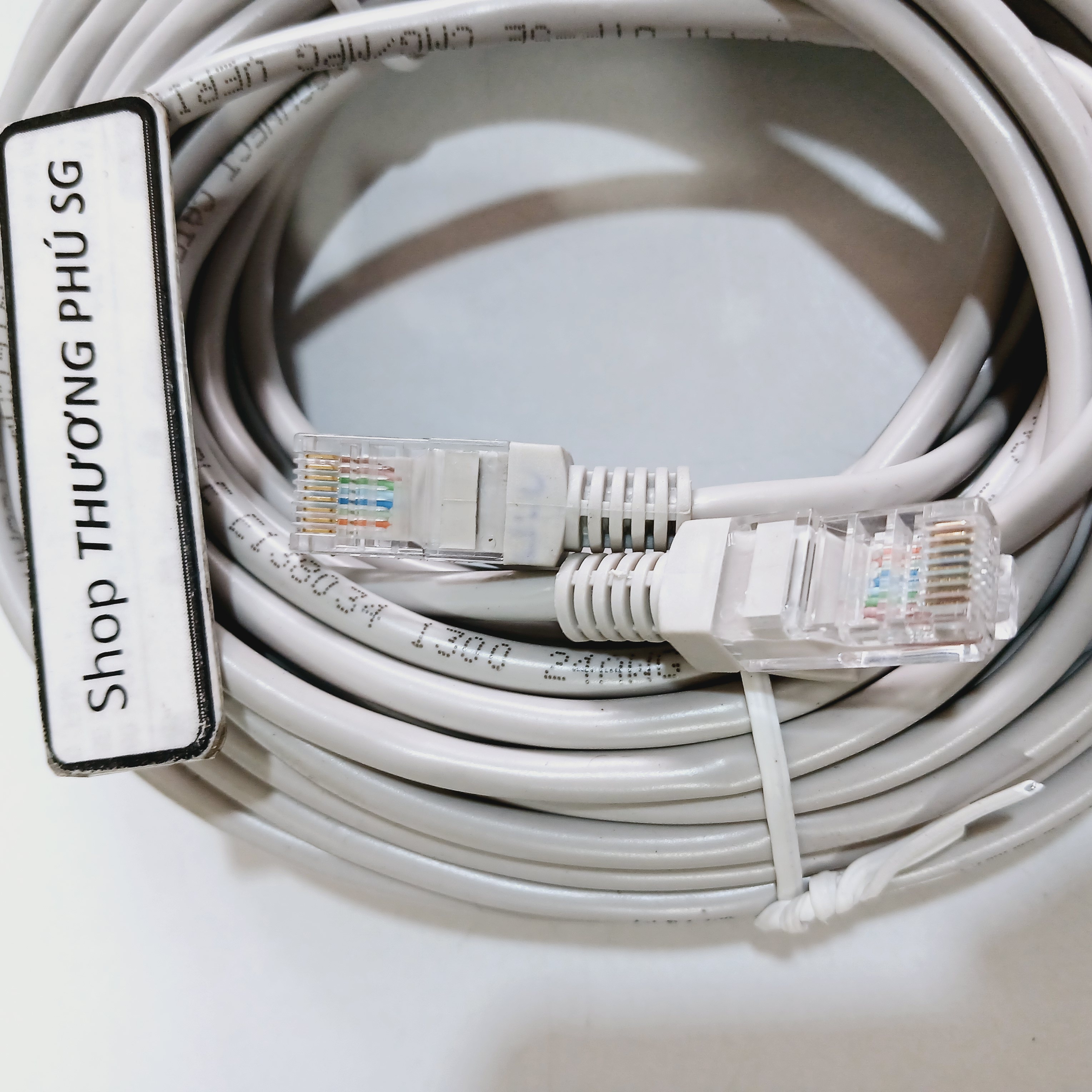 Cáp mạng 5m / 10m / 15m / 20m / 25m / 30m (Cable Lan CAT 5E, đầu đúc)