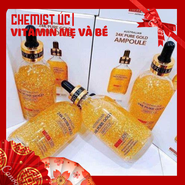 Serum Australia 24k Pure Gold Ampoule 100ml (serum vàng 24k cao cấp Thera Lady Úc)