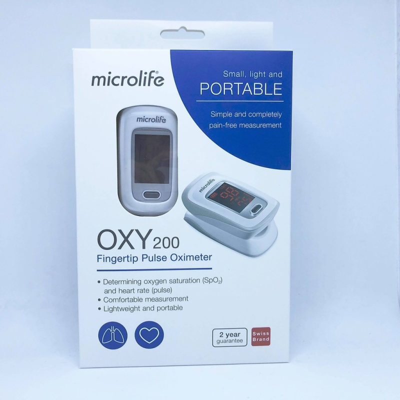 Nơi bán Máy Đo Nồng Độ Oxy Trong Máu SPO2 OXY200 chính hãng Microlife Thụy Sĩ dùng để đo nhịp tim và nồng độ oxy trong máu