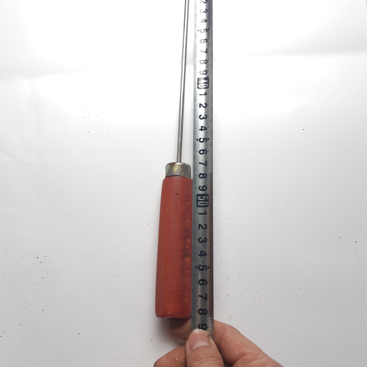 Combo 5 xiên nướng thịt inox 60cm chuôi gỗ