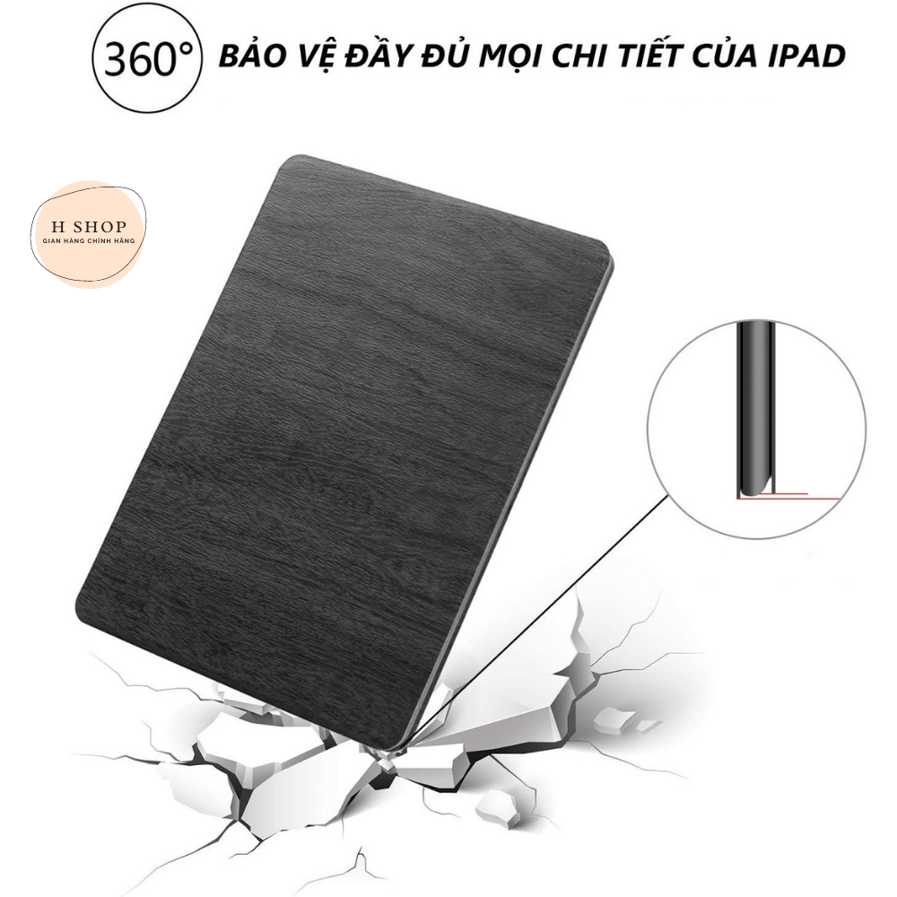 Bao da iPad Mini 4 Vân Gỗ - Bao da mới siêu hot năm 2017 - PKCB