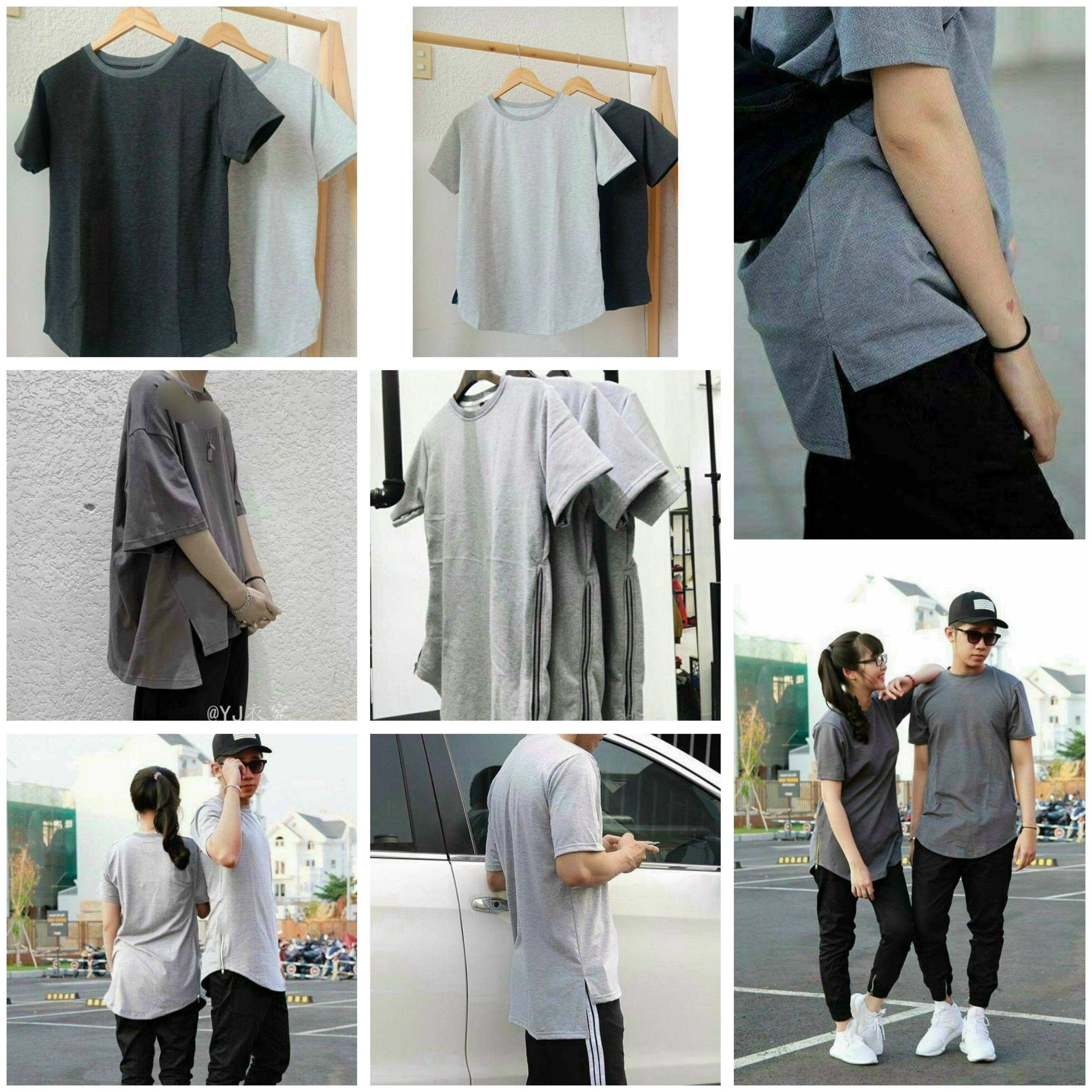 ÁO THUN LOANG MÀU TAY LỠ FORM RỘNG CHẤT VẢI COTTON THOÁNG MÁT KIỂU DÁNG HÀN QUỐC M66