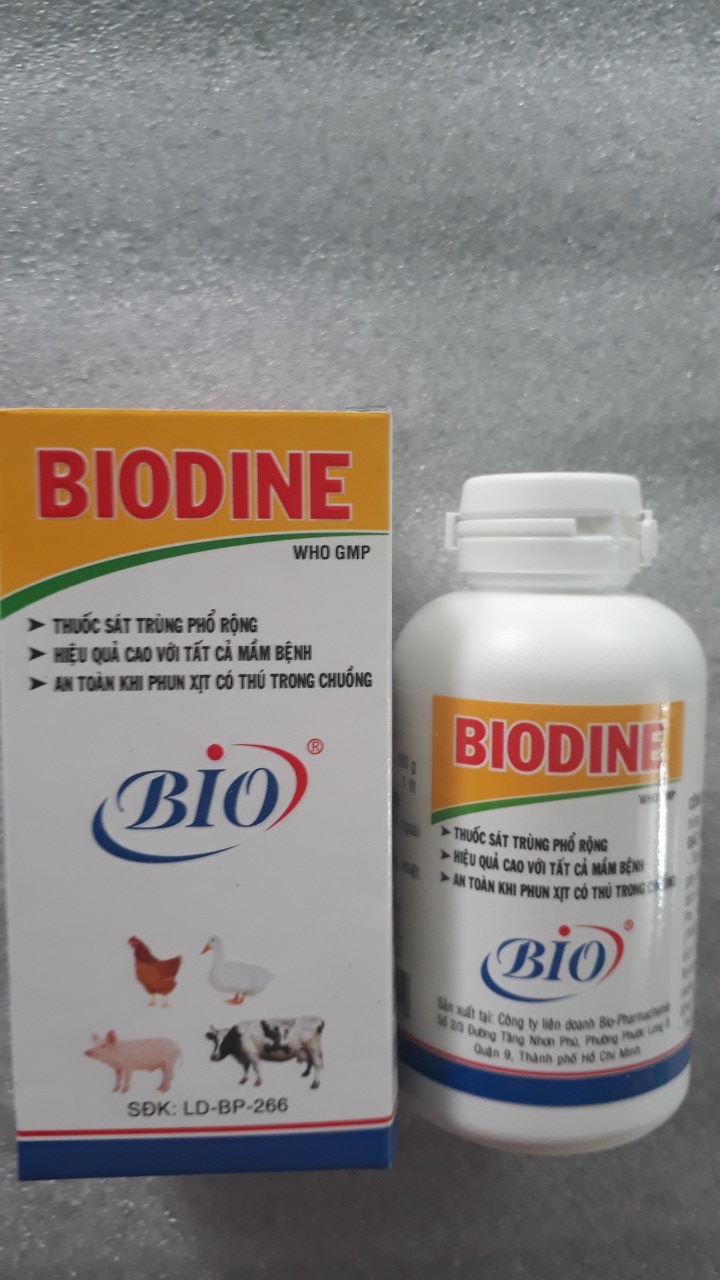 BIODINE 60ml (sát trùng chuồng trại chăn nuôi)