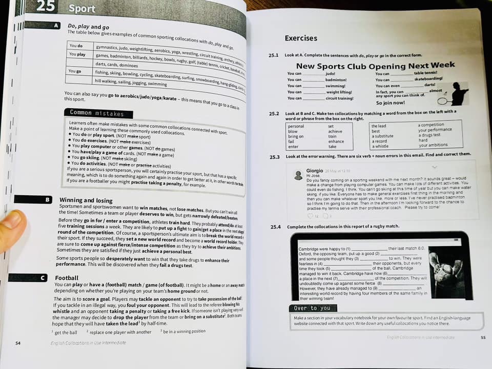 Bộ sách English Collocation in Use Intermediate &Advanced
