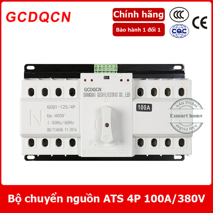 Bộ chuyển đổi hai nguồn điện tự động ATS 100A 3 pha 380v loại mới