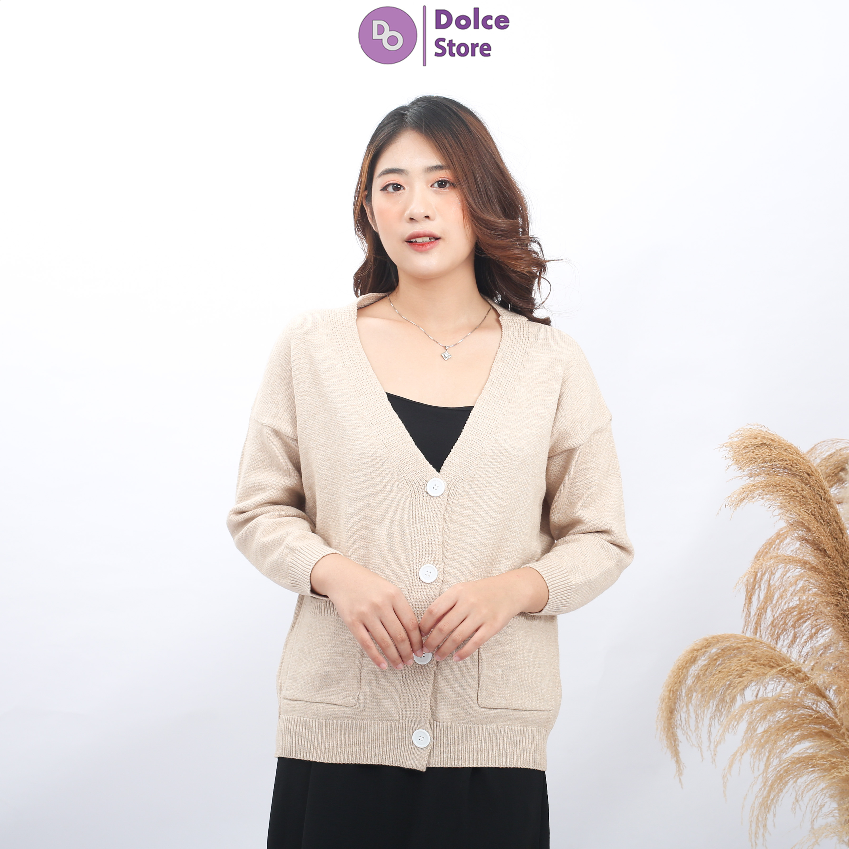 Áo len Cadigan dày cài cúc siêu xinh - Dolce