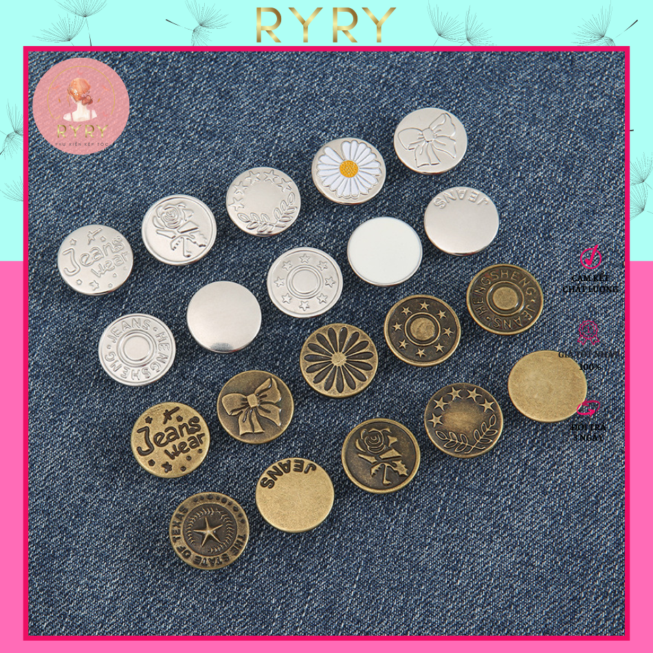 Metal Jeans Buttons