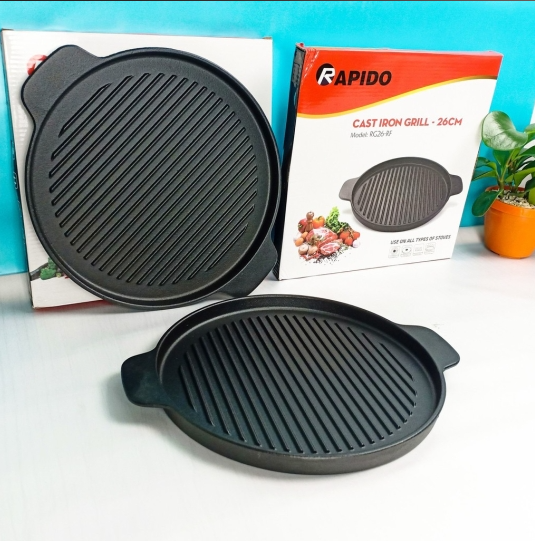 Chảo gang nướng 24cm