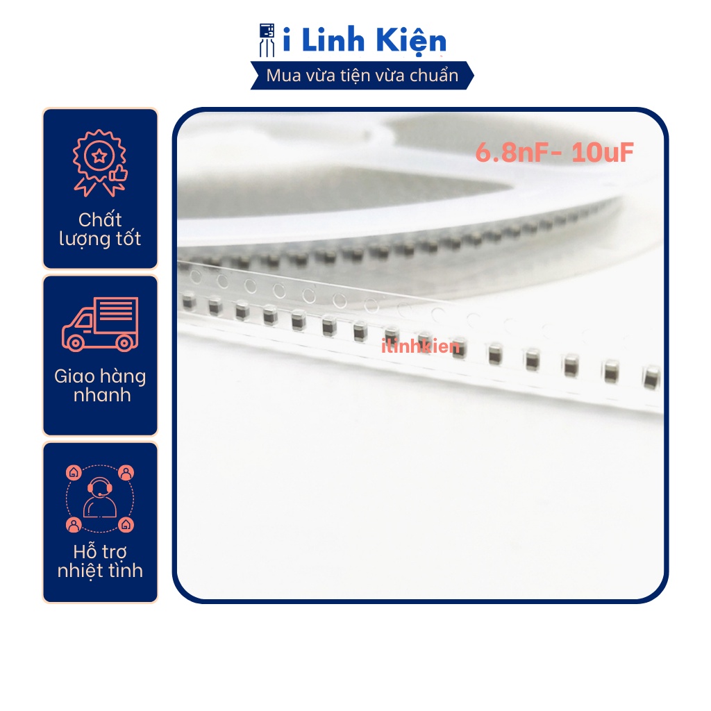 Tụ dán 0805 smd 6.8nf - 10uf chất lượng tốt