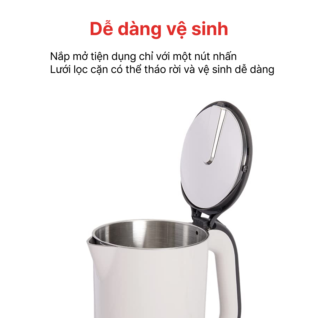ẤM ĐUN SIÊU TỐC 1.7L HAPPYCOOK, HEK-17WF