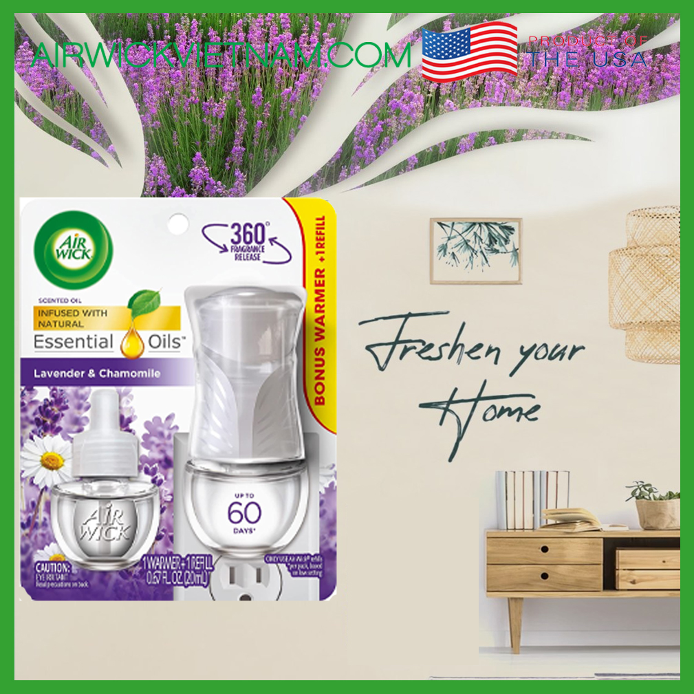 Essential Oil set plug electric Air Wick plug in scented oil