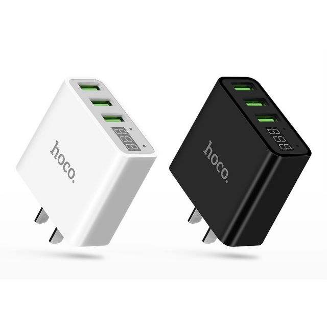 Cốc sạc nhanh 3 cổng USB Hoco C15