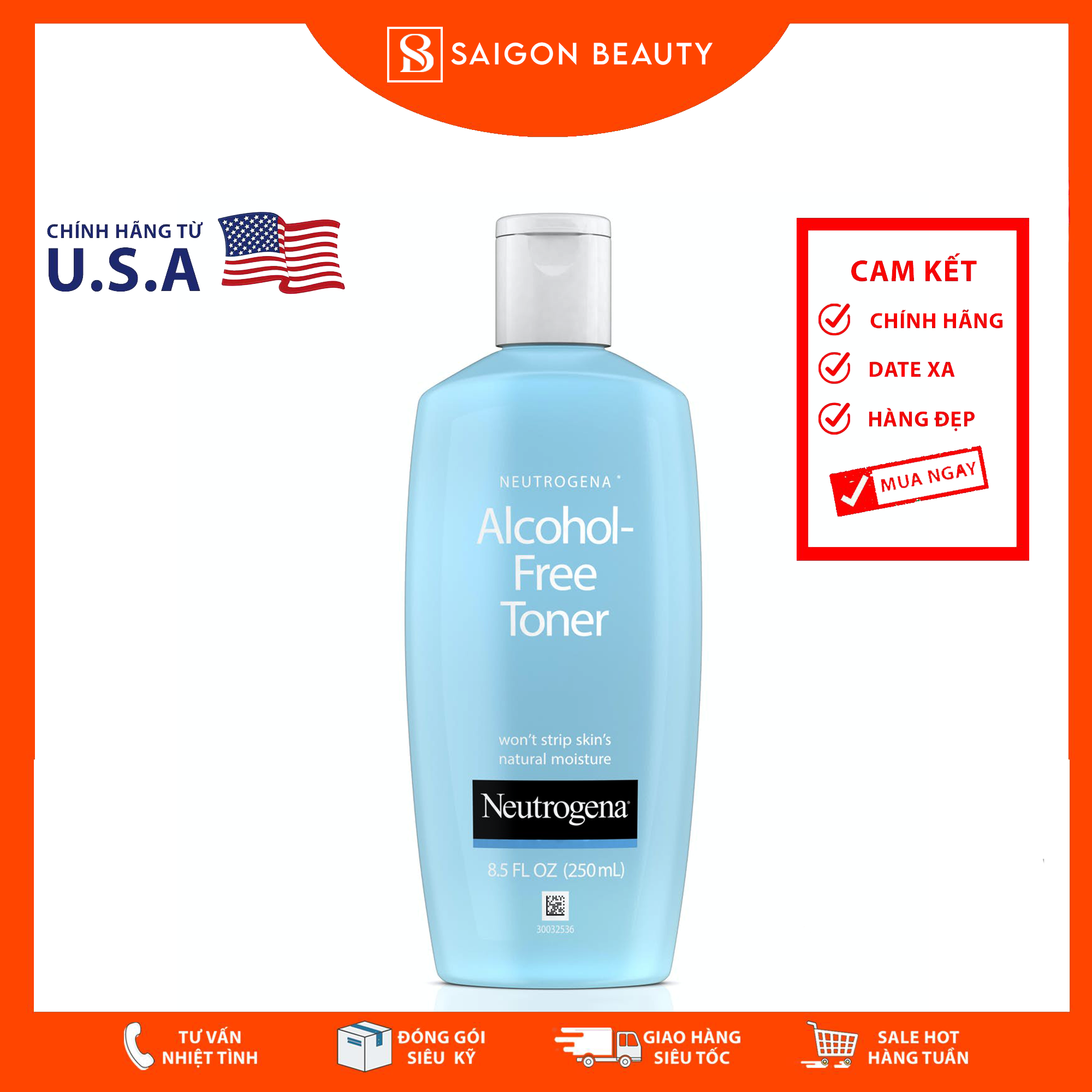 [HCM]Toner Neutrogena Alcohol-Free 250mL