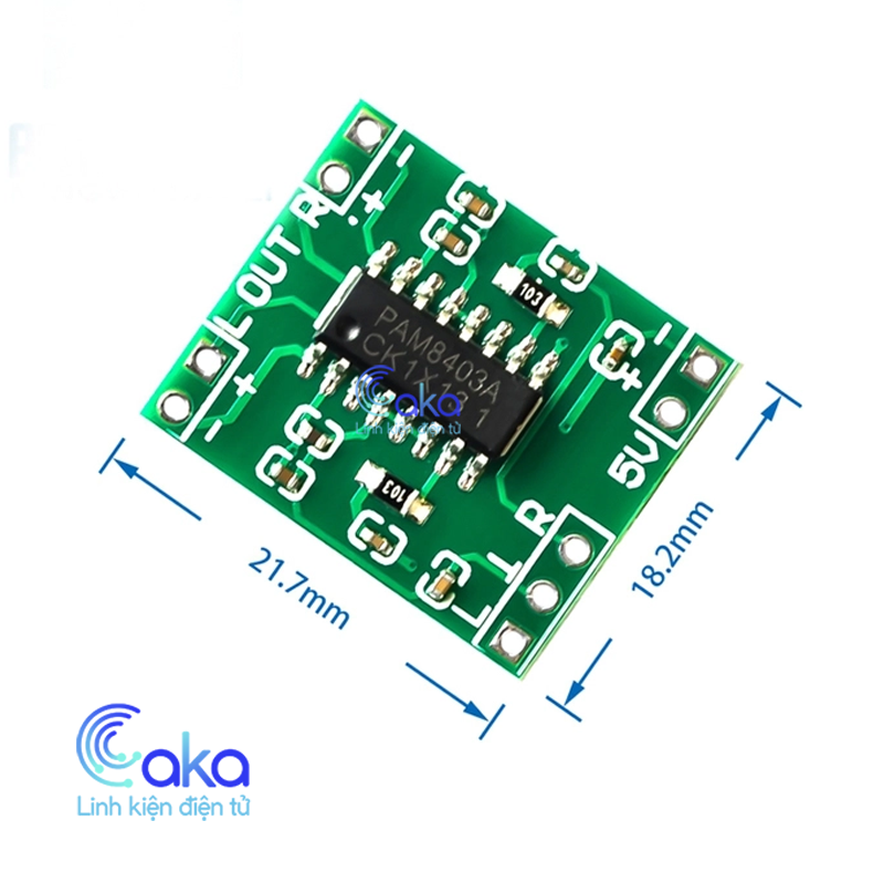 PAM8403 Mạch khuếch đại âm thanh 2x3W