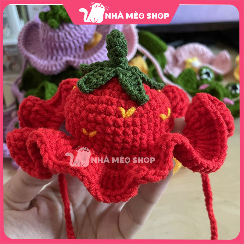 Cute handmade pet beanie