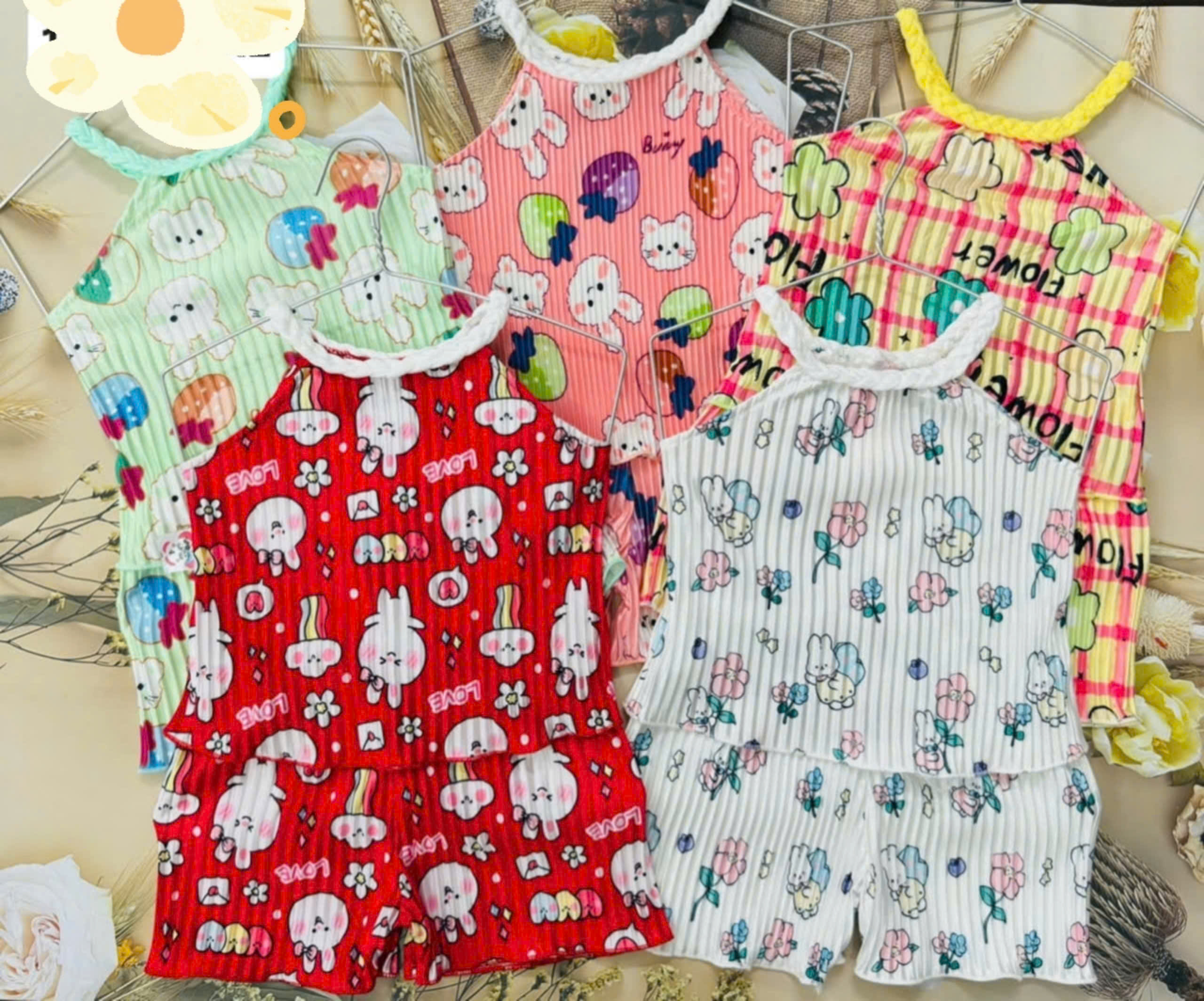Bộ Lụa Dây Bính  Bé (6-16kg) (giao màu ngẫu nhiên)