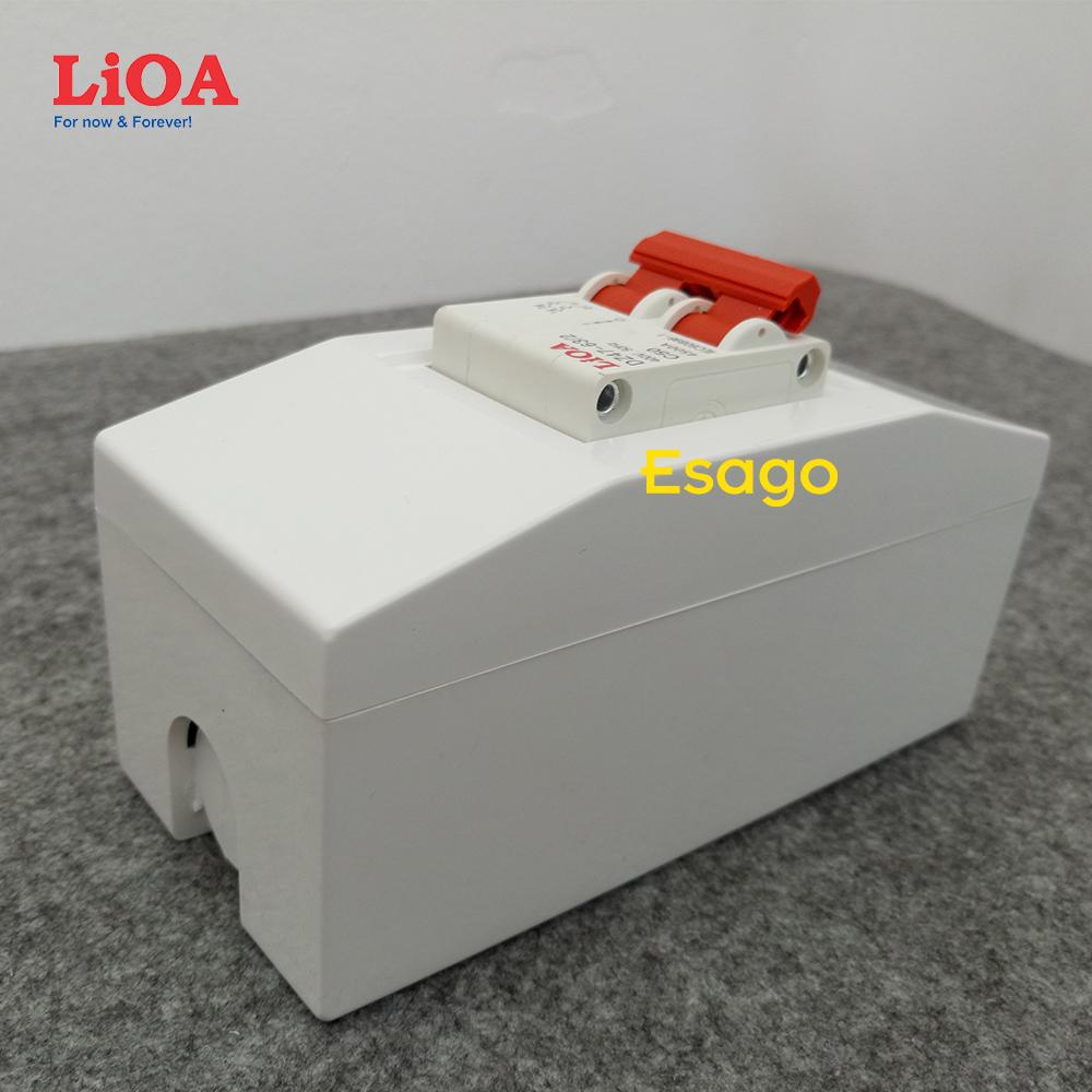 [HCM][10A] Combo cầu dao tự động (APTOMAT) LiOA 10A loại 2 cực - Lắp nổi
