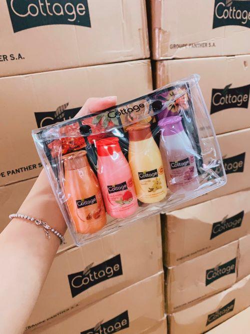 [HCM]Set 4 chai sữa tắm Cottage