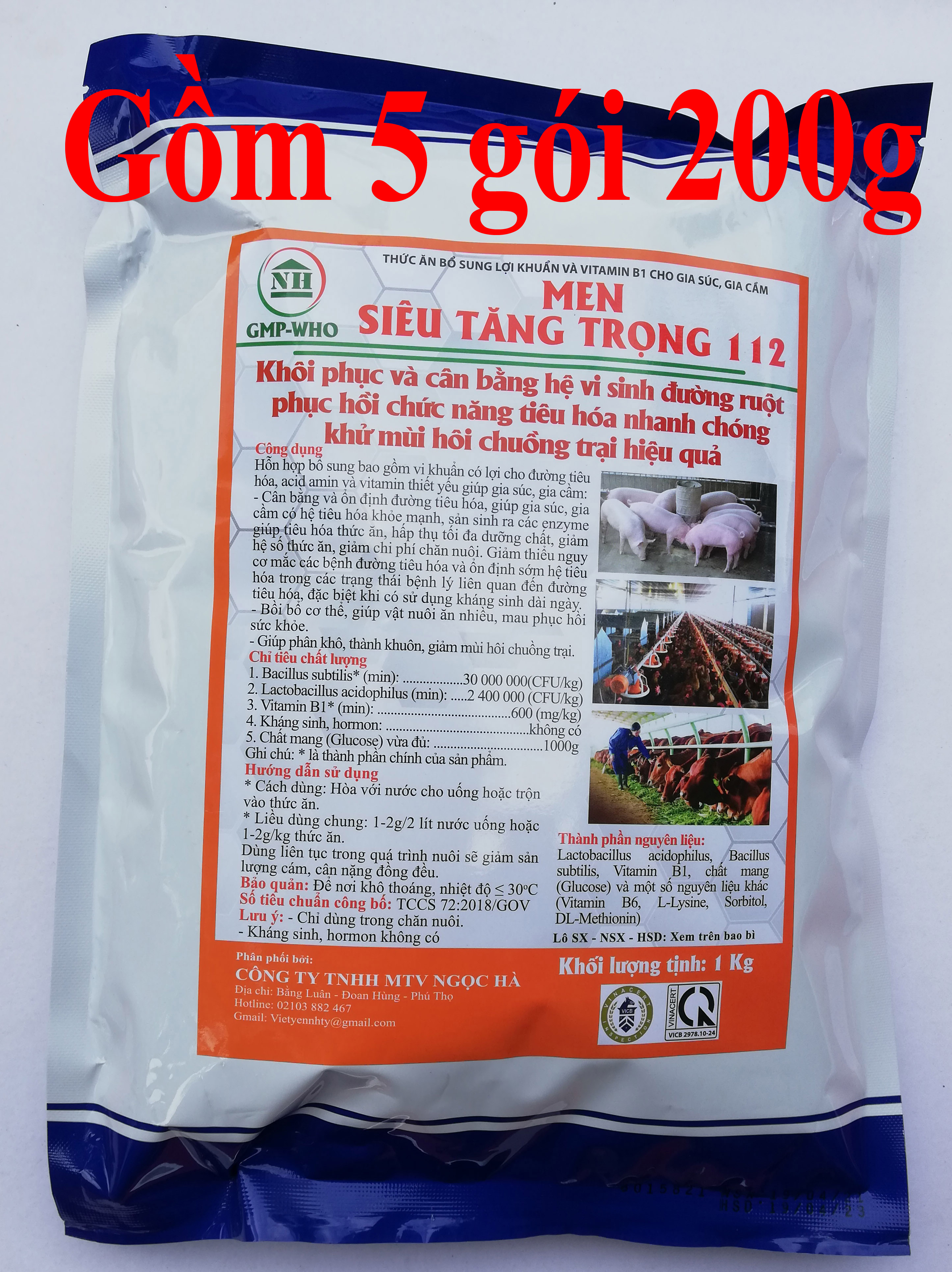 1 kg Men Siêu Tăng Trọng