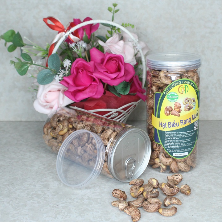 1KG HẠT ĐIỀU LỤA BÌNH PHƯỚC RANG MUỐI NGUYÊN HẠT LỌẠI A ( 520 HẠT/KG)