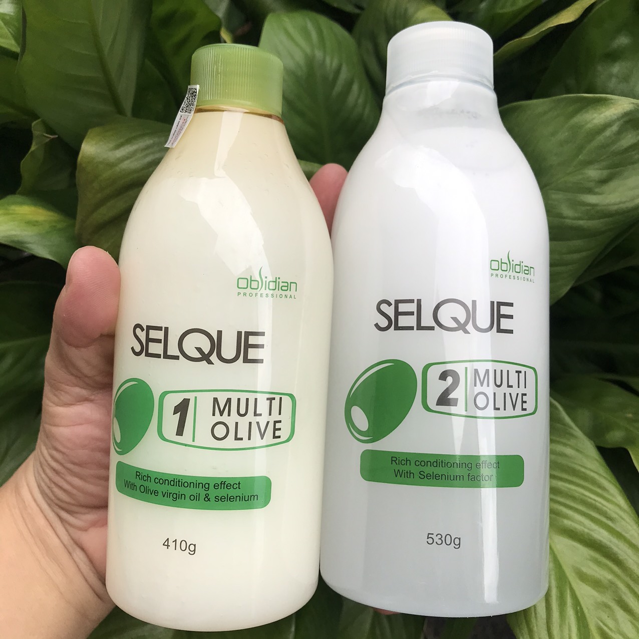 Thuốc uốn tóc Olive ( uốn lạnh ) Selque Obsidian cao cấp 410g/530g