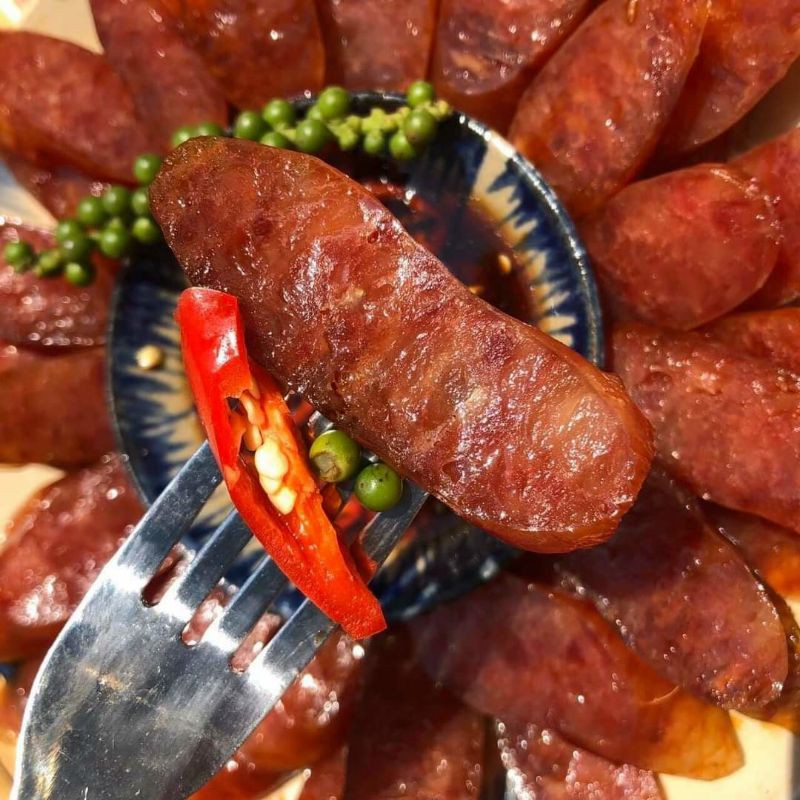 Lạp Xưởng Gà Tiêu Đen 500Gram  [Loại Đặc Biệt] Hàng ngon nhà làm - 0.5KG Lx Gà Tiêu Đen