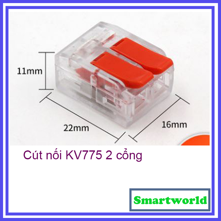 Combo 10 Cút nối dây điện nhanh KV775 loại mới cực tốt cho dây tối đa 6.0mm - chịu tải 40A