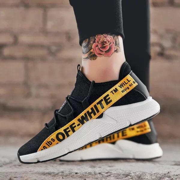 Giày Nam, Nữ OFF-WHITE Hot Trend 2018 086 (Đen)