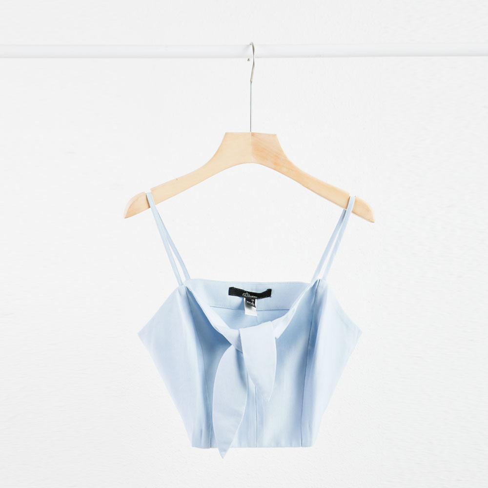 N&m women's short sleeve linen crop top 2103032
