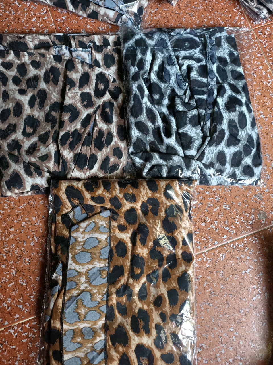 Đầm sơ mi beo-HC