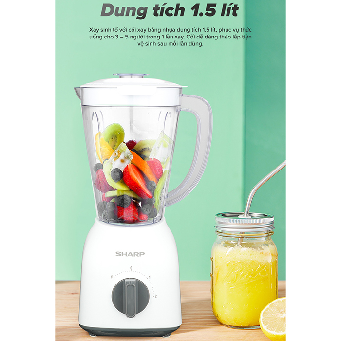 Máy xay sinh tố Sharp EM-S154PV-WH