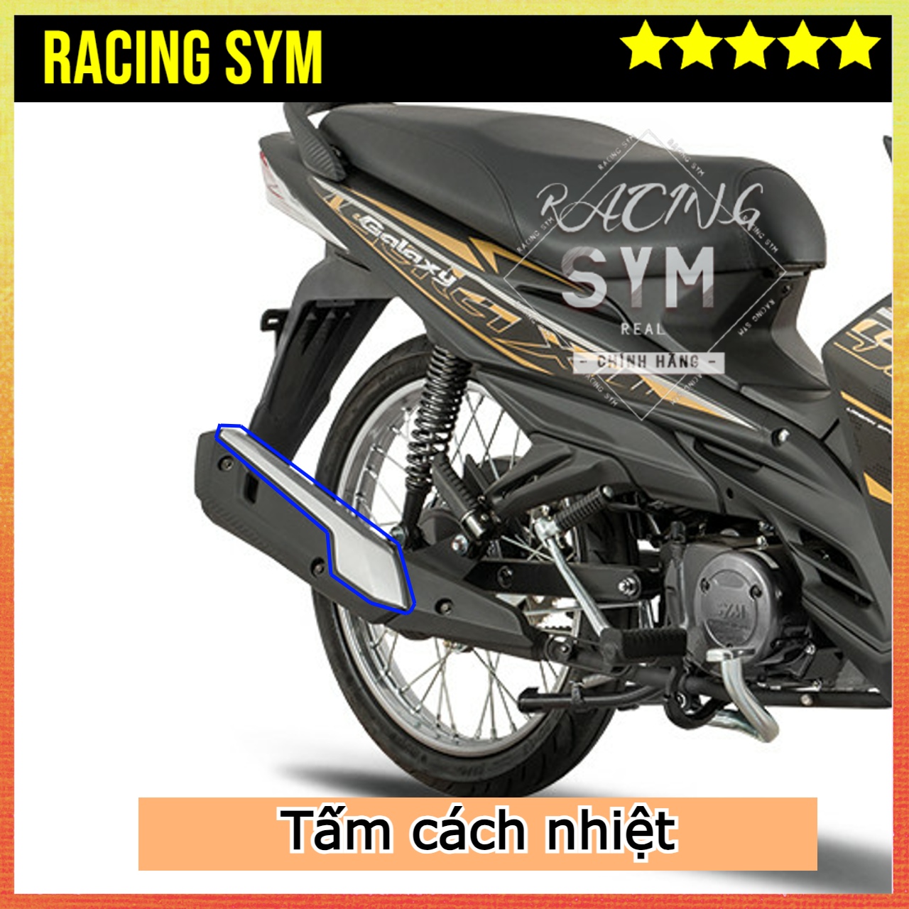 Ốp pô xe Galaxy 50cc Chính Hãng SYM