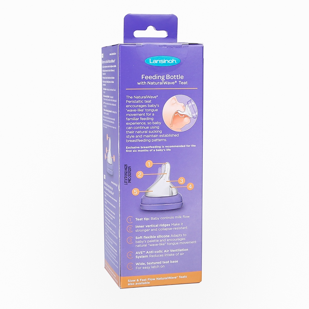 Bình ti lansinoh dung tích 160ml/240ml