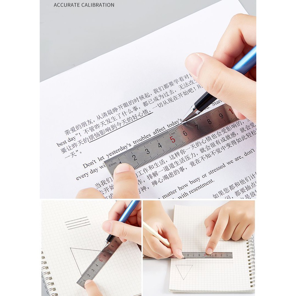 Thước sắt không gỉ 15-20-30-50cm Baoke