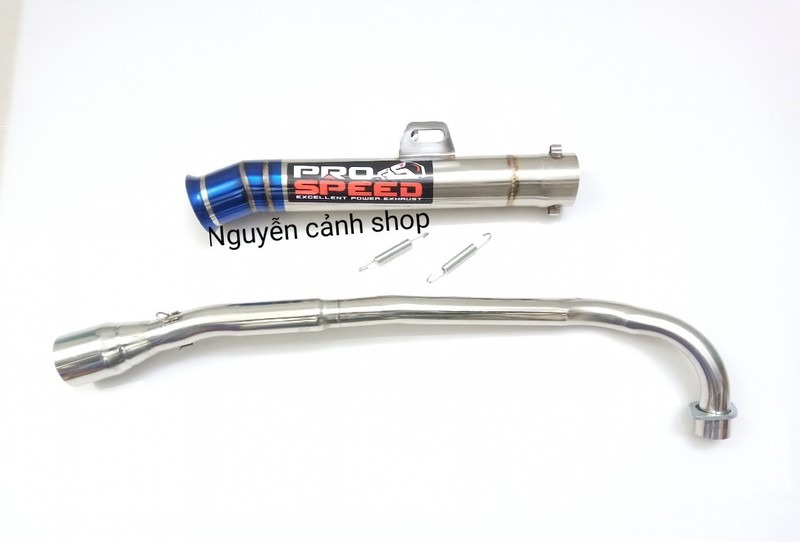 Pô không nỉ gắn xe exciter 135 có cổ pro speed