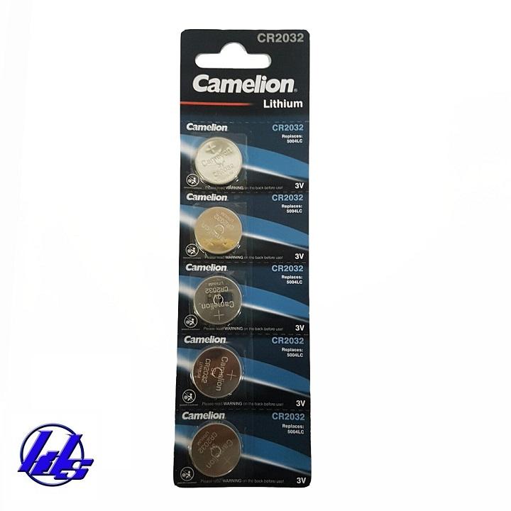 Pin CR2032 Camelion Lithium 3V - Vỉ 5 viên