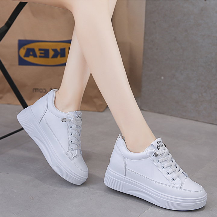 Giày Sneakers độn đế 6cm chất da pu êm nhẹ PS339