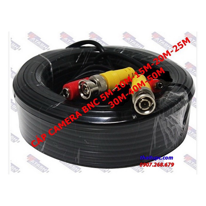 Cáp Camera 15M Có Nguồn Và Đầu BNC (WCP 816)