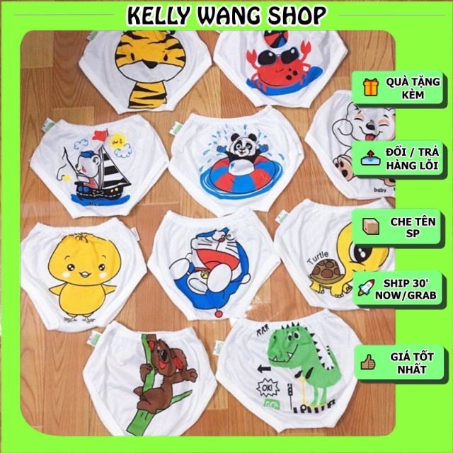 Combo 10 Quần chip chục mông thú cho bé CH200-2204 (có bảng size ở hình cuối)-KELLYWANG
