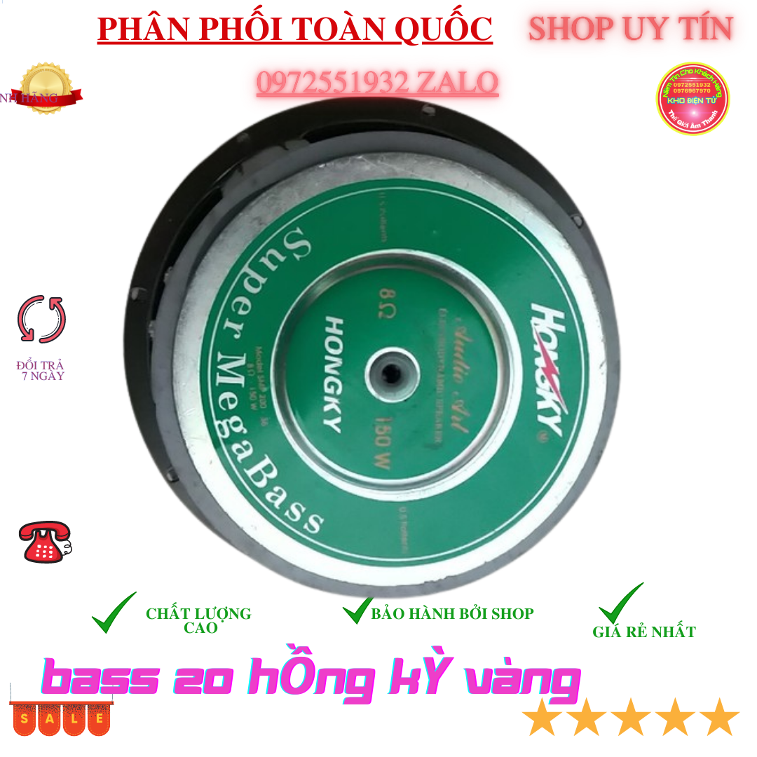 Củ loa bas 20 vàng hồng kỳ từ đại 140 -giá 2 chiếc