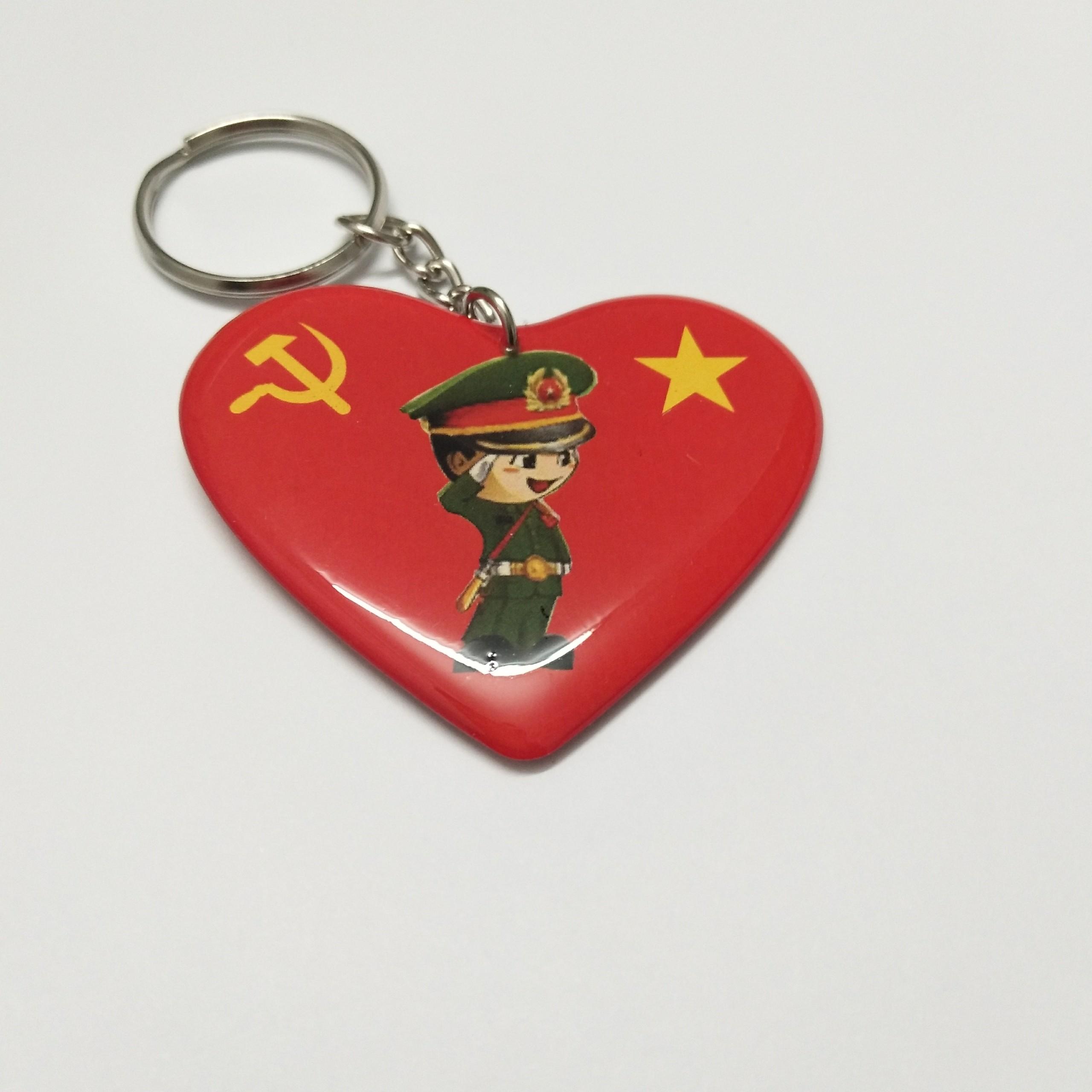 [HCM]Móc Khóa Trái Tim Tôi Yêu Lính Cute
