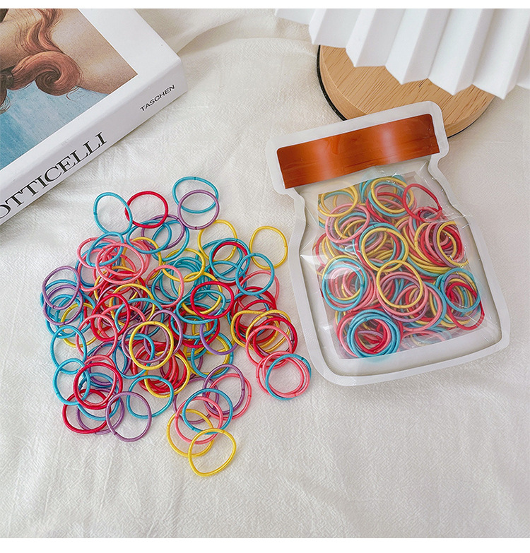 Set 100 dây chun cột tóc cho bé