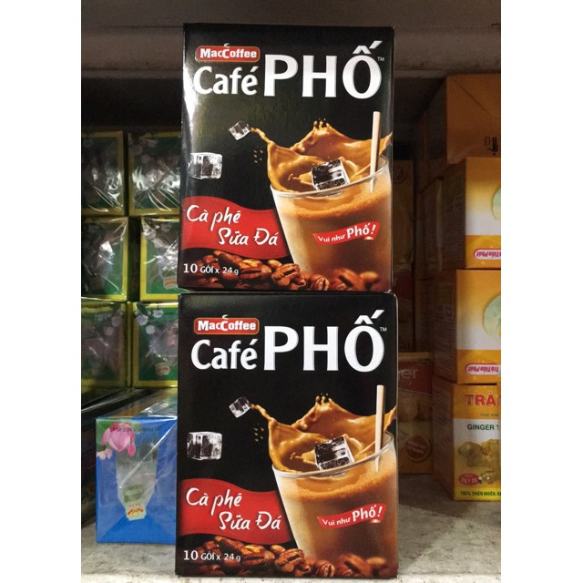 Cà phê phố sữa đá dây 24g * 10 gói