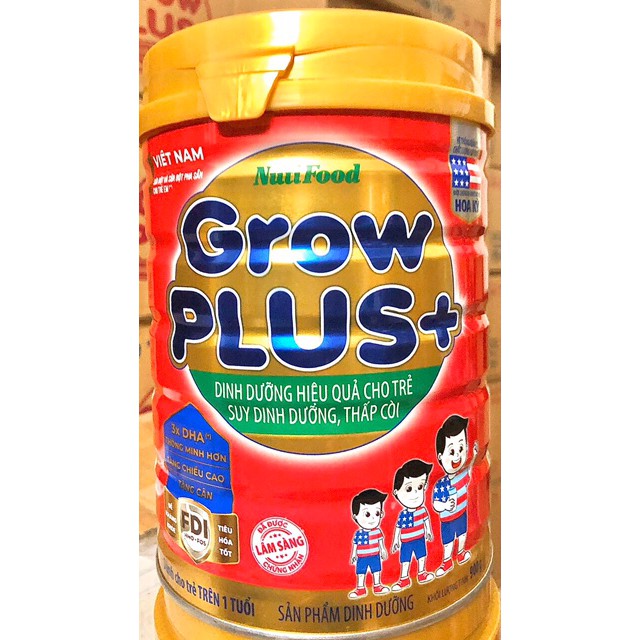 [HCM]Sữa Bột Nutifood Grow Plus đỏ 900g
