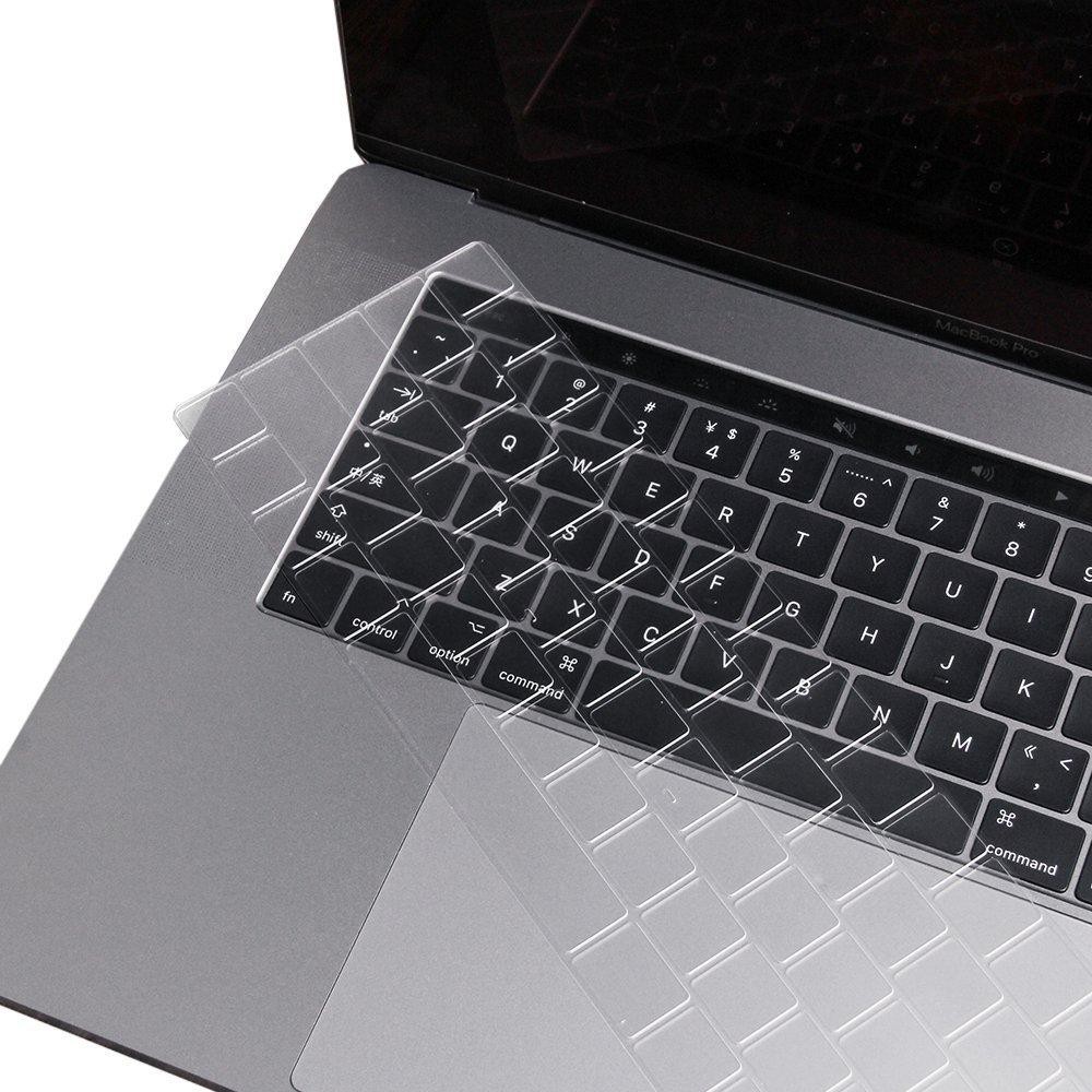 Lót phím silicon cho Macbook bản Châu Âu (đen và trong suốt)